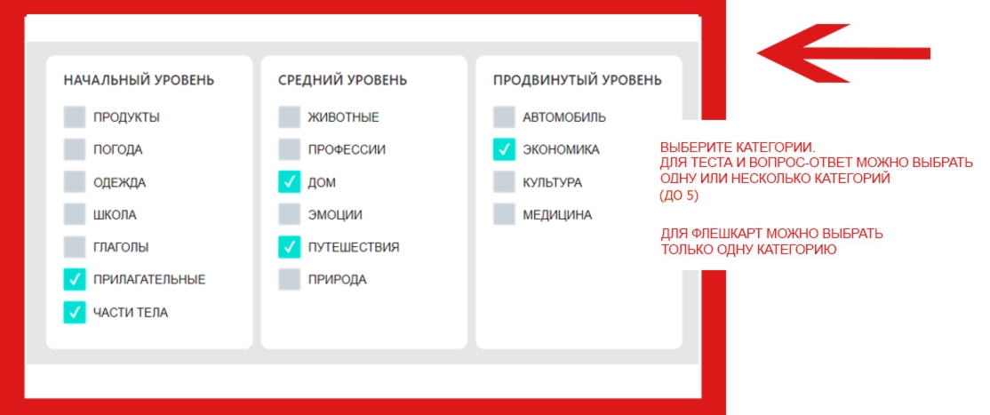 категории инструкция